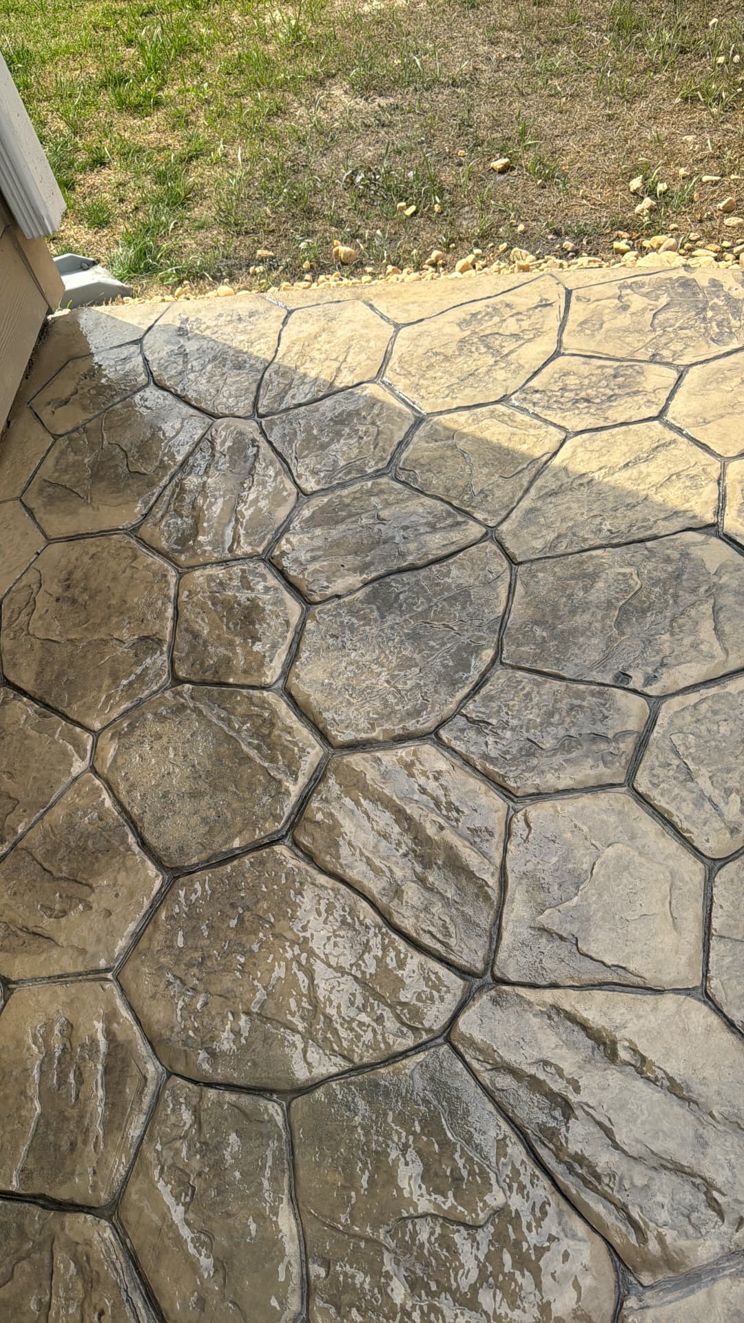 Stamped Flagstone Patio